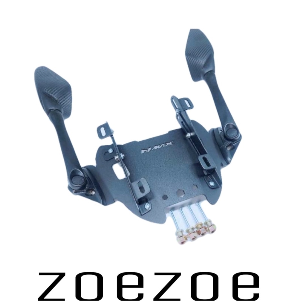 Bracket Serpo Spion Winshield Nmax 155 2020-2021 Plus Spion R25 Pendek