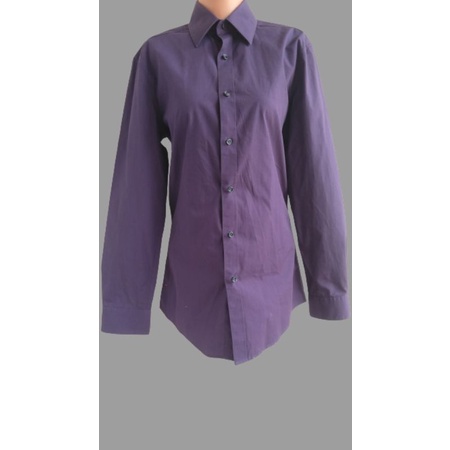 PRODUK PL!!!KEMEJA POLOS UNGU PRIA & WANITA/KEMEJA FORMAL/KEMEJA KANTOR/KEMEJA KERJA