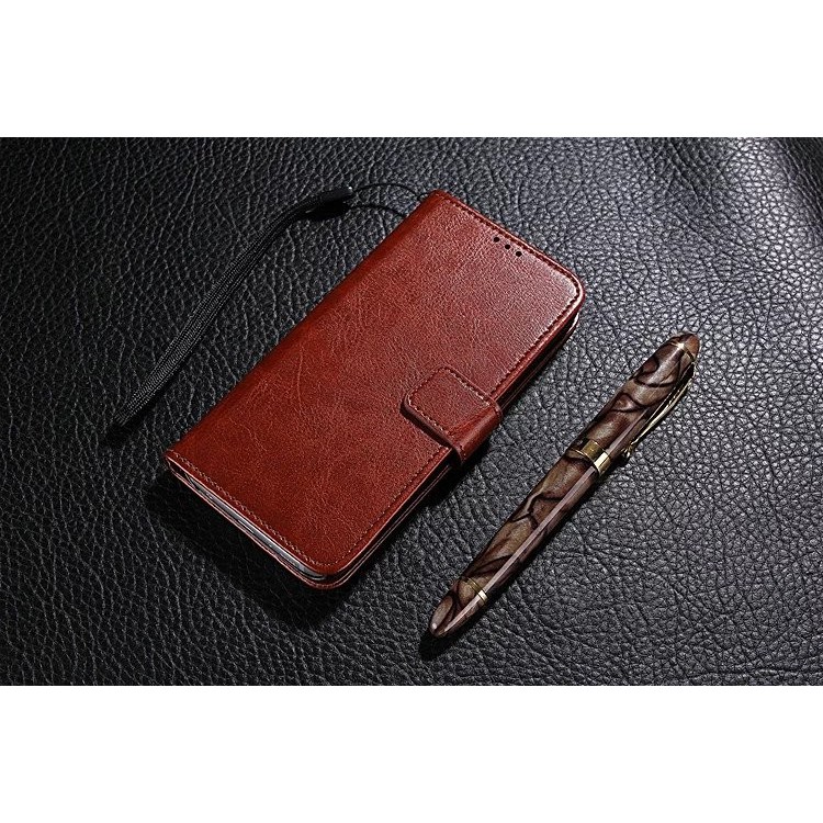 Leather FLIP COVER WALLET Vivo Y35 V3 V5 V5s Lite Y67 Case Bumper Casing Kulit
