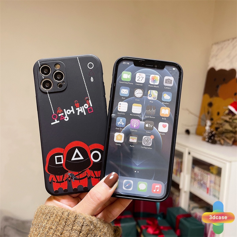 Soft Case Silikon Tpu Motif Tide Brand Squid Game Untuk Infinix Note 8 10 Infinix Hot 10 Play Hot 10 10t 10s 10i Hot 10 Lite S4 9 Pro 11 Plus Infinix Smart 4 5 Pro 3 Plus Tencno Spark 5 PRO Straight Cube Soft TPU Case