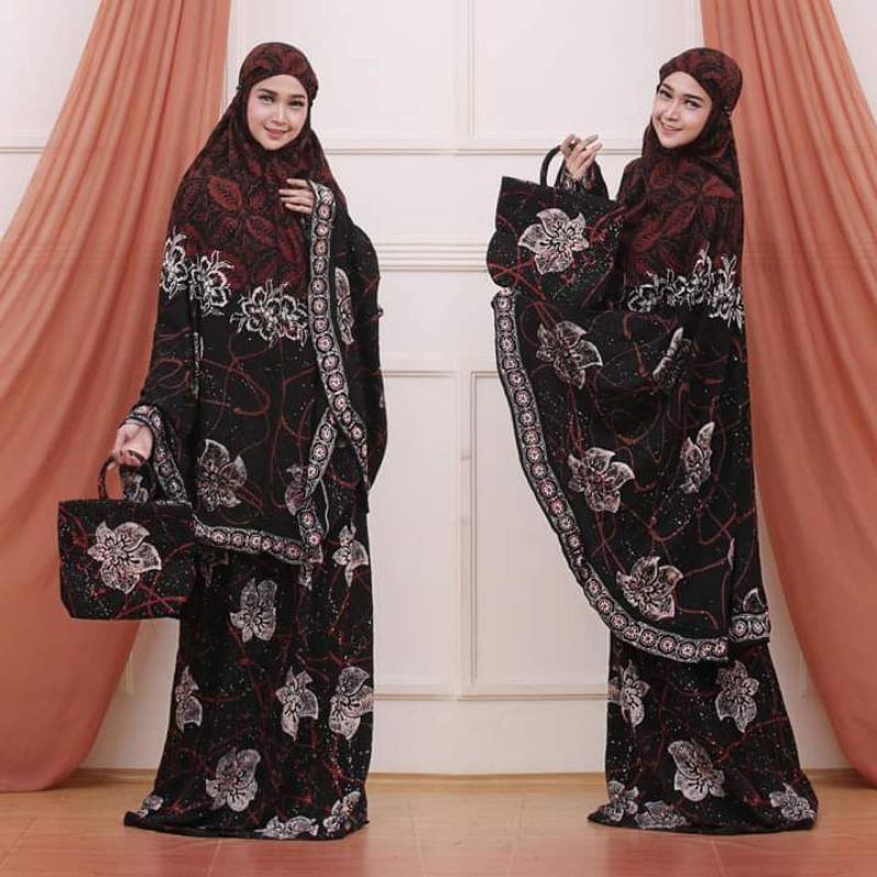 Mukena Batik Tradisional Cap Set Aisyah