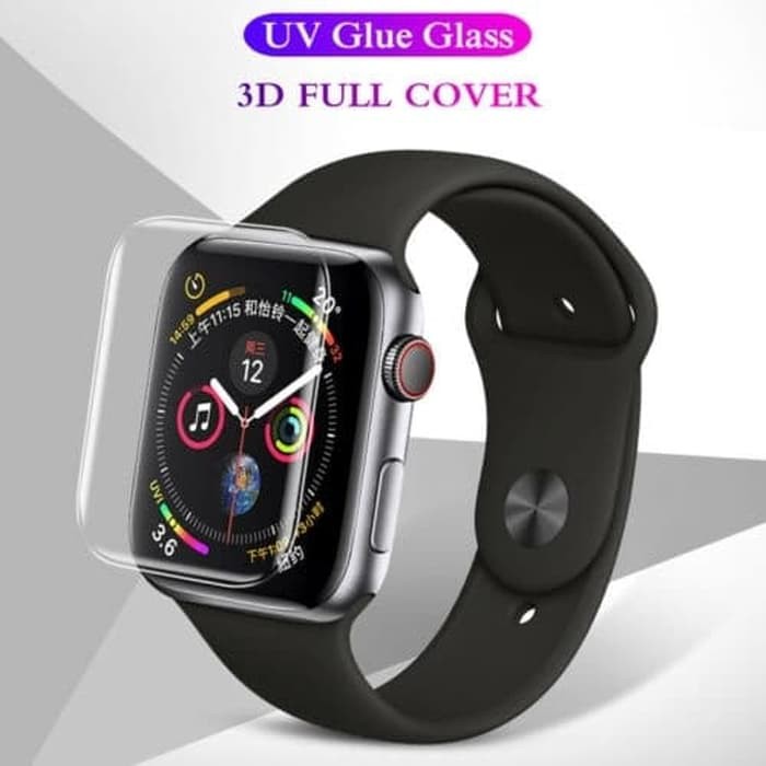 Tempered Glass UV Lem Liquid Apple Watch 38mm antigores kaca Full