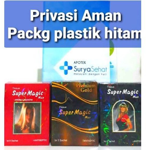 Tissue Super Magic Man isi 6 atau isi 3