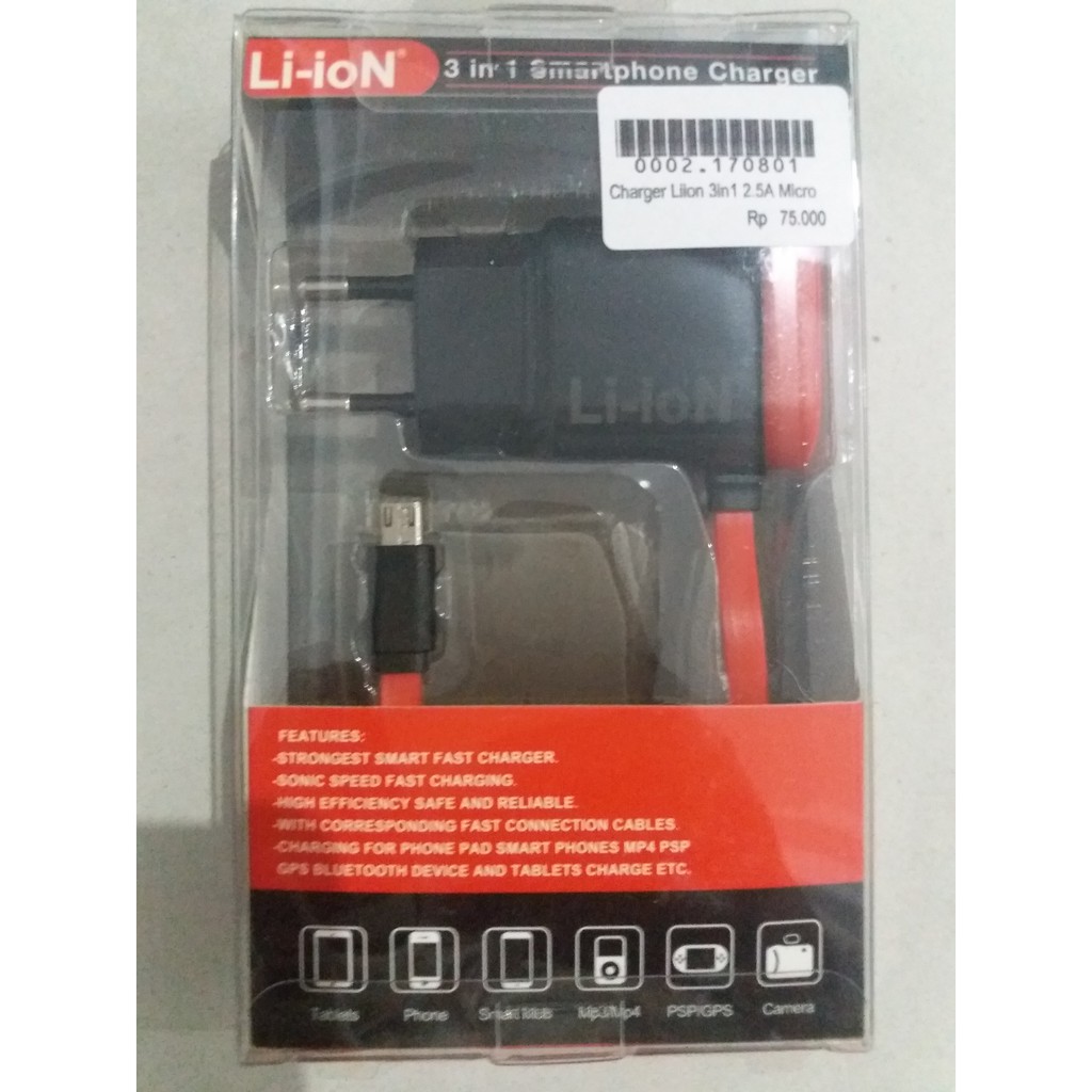 CHARGER LI-ON 2IN1 MICRO