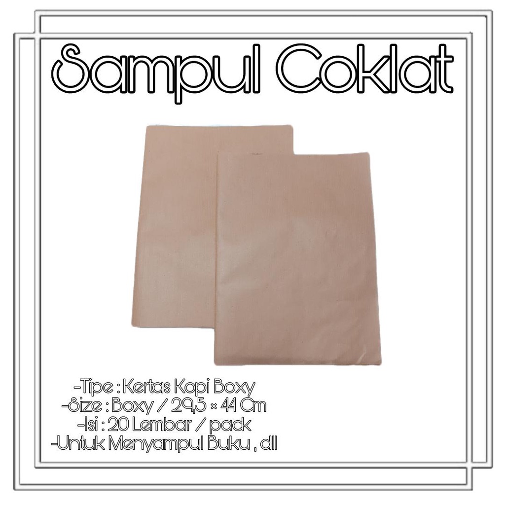 

SAMPUL BUKU COKLAT POLOS UKURAN BOXY ISI 20 LEMBAR