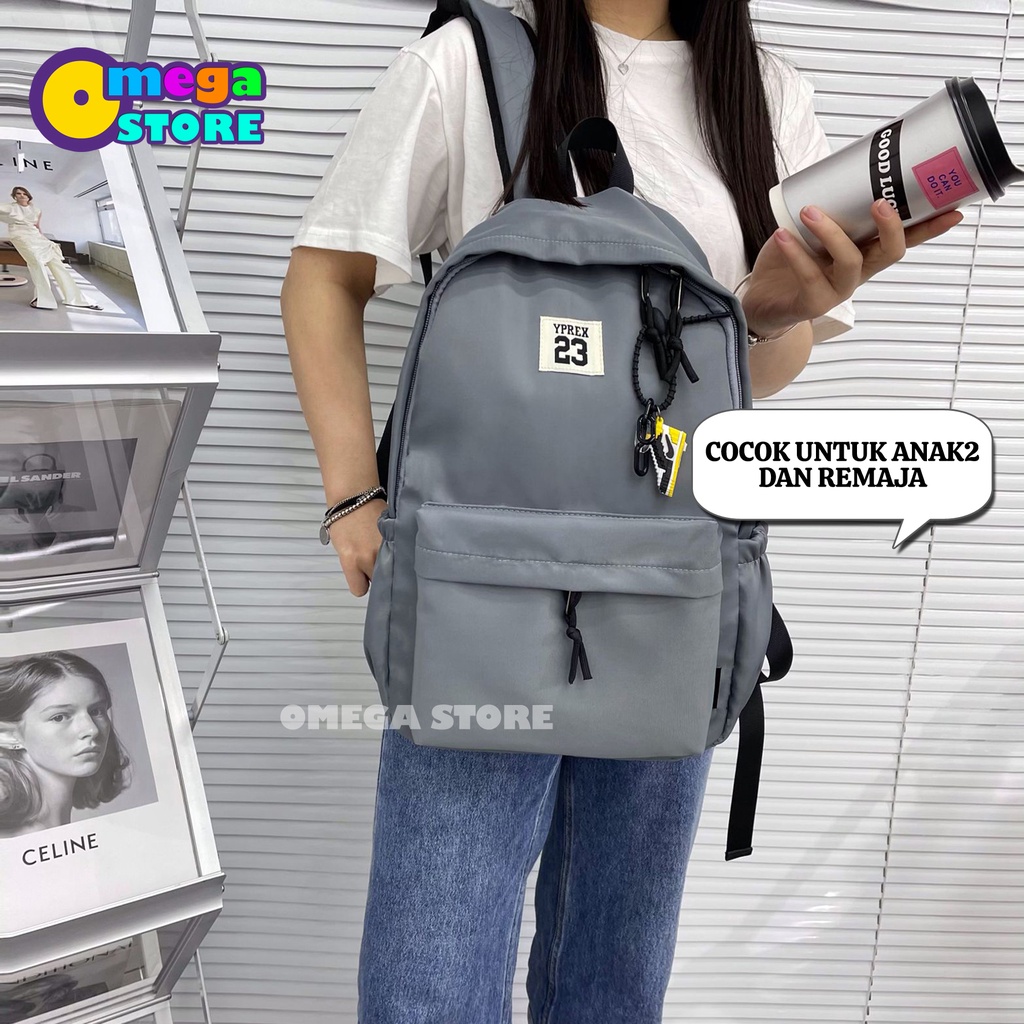 Tas Ransel Sekolah Waterproof Tas Sekolah Anak Laki Laki Free Gantungan Sepatu Jordan Backpack Pria Unisex Korea Fashion - 249