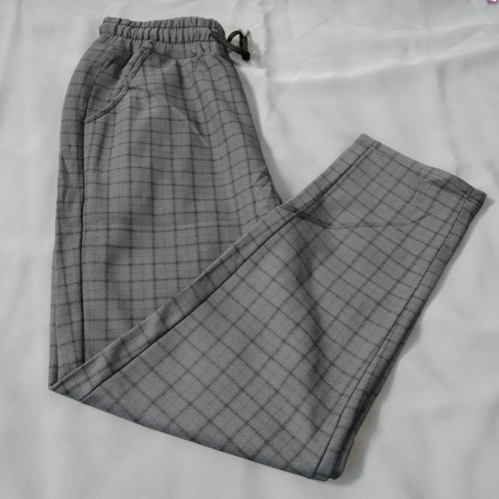 Celana kotak-kotak wanita // Celana kotak tartan wanita import // baggy kotak cewek