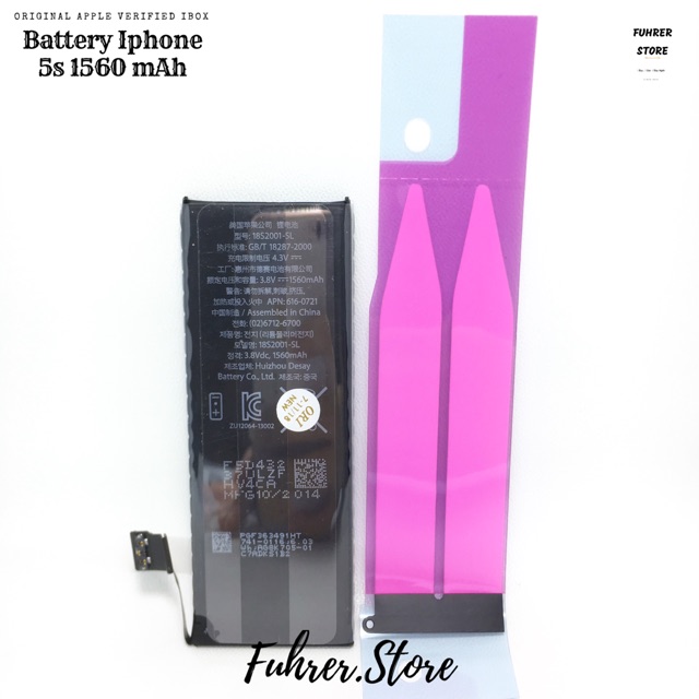 Baterai Batre Li-Ion iP 5 5G 5S FREE Double tip