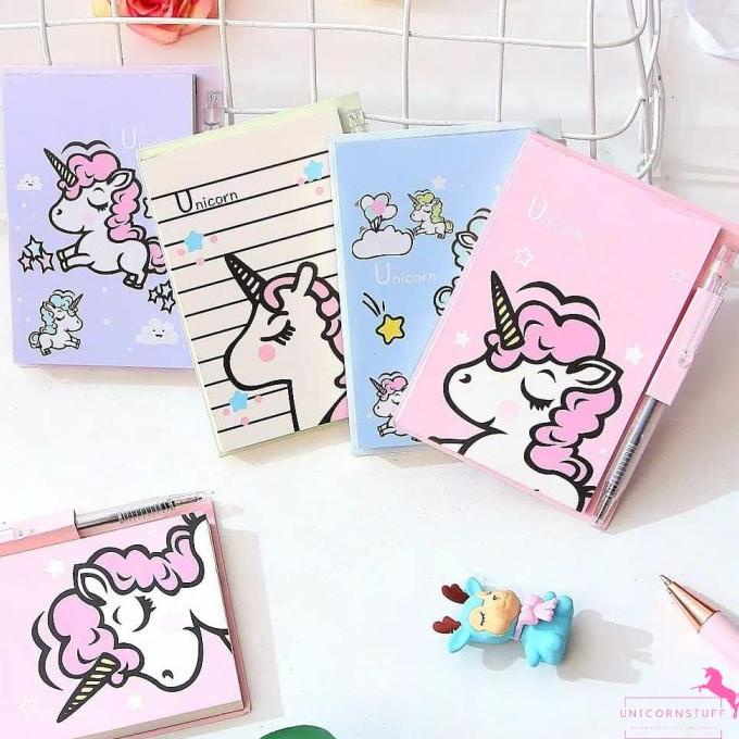 

Notebook Buku Tulis Unicorn Kecil Kado Anak Perempuan Catatan Bolpoin