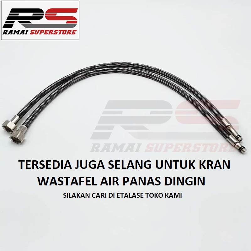 Selang Shower Kran Bidet Fleksibel Hose Stainless Steel