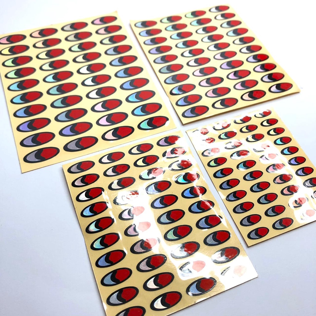 Sticker Mata Ikan 2D holografix