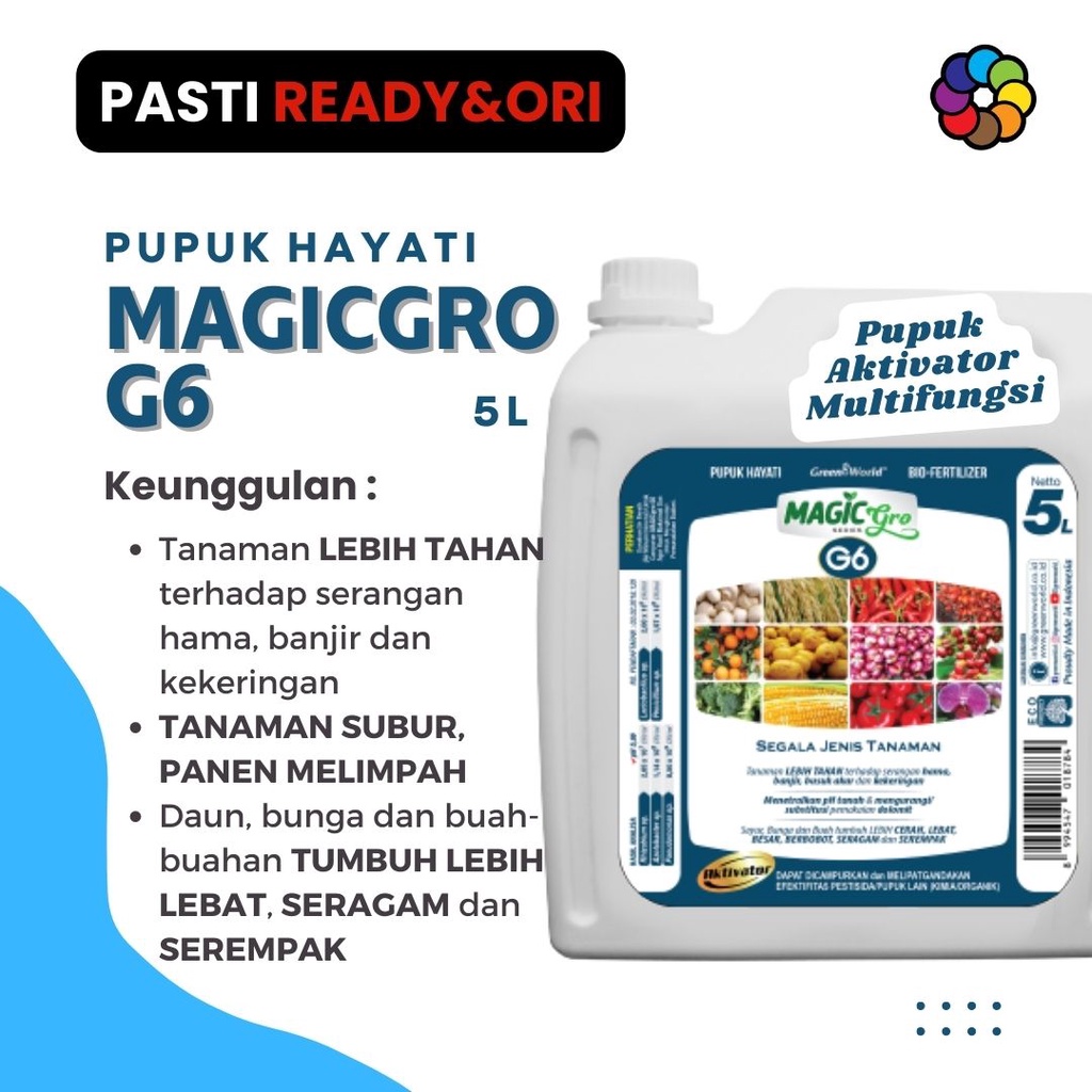 Pupuk Aktivator Multifungsi MAGICGRO G6 5LTR