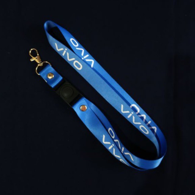 

Tali Id Card Lanyard VIVO BLUE Biru Langit Printing bisa Satuan Murah