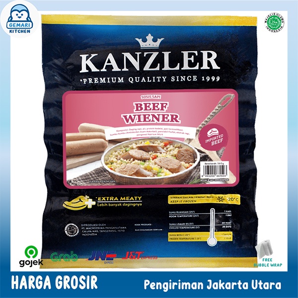 SOSIS KANZLER BEEF WIENER 360 GRAM