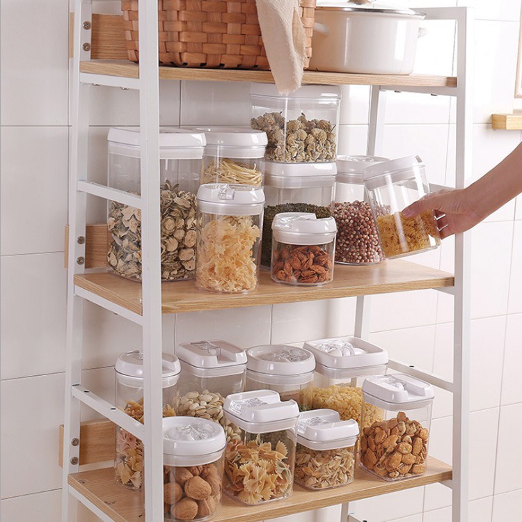 FYGALERYSURABAYA HL0264 Toples Dapur Transparan Wadah Tempat Penyimpanan Makanan Food Jar Organizer Pasta Biskuit Kue