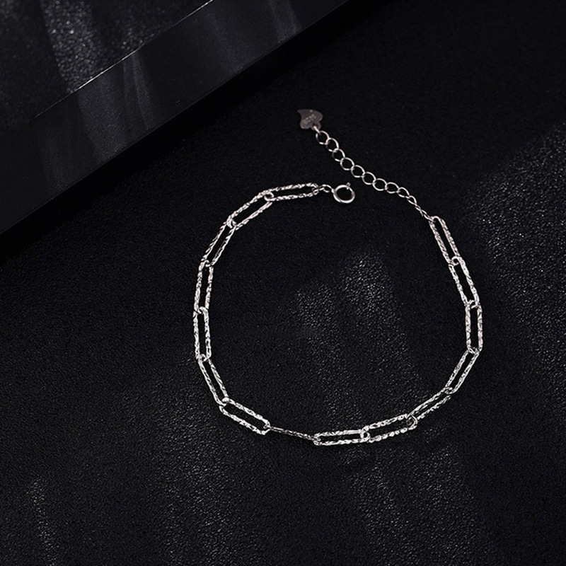 [Ready Stock]Fashion Plated 925 Sterling Silver Bracelet Light Luxury and Simplicity Bracelet