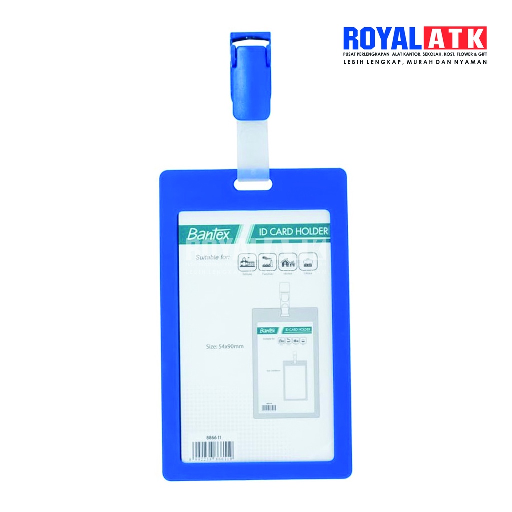 

ID CARD PORTRAID+CLIP C BLUE 8866 11 BANTEX
