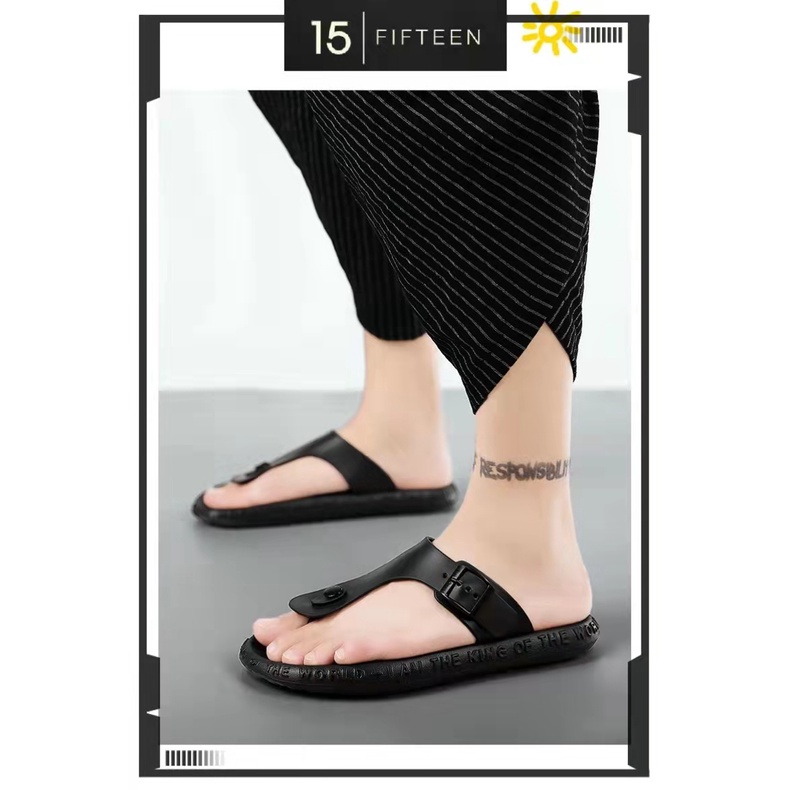 15 SHOP --- Kinbos - Sandal Pria / Sendal cowok / Sandal slip on / Sandal Jepit pria 9133