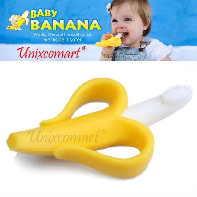 Sikat Gigi Bayi Teether Banana Gigitan Bayi