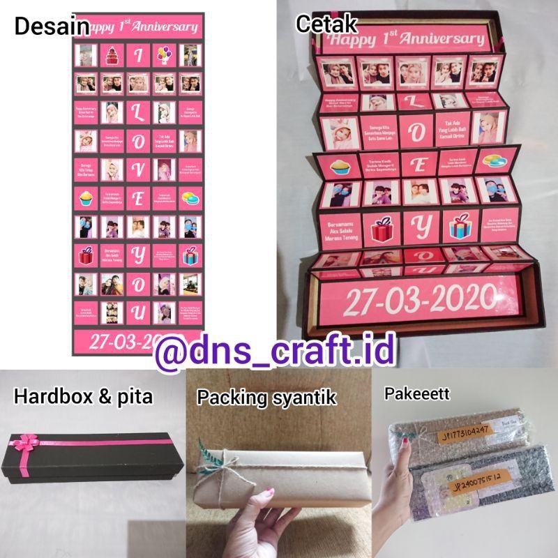 

Polaroid box memories box kado unik ultah by D&S Craft