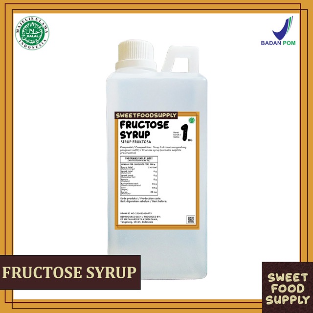 

Gula Cair Fructose Syrup 1kg SweetFoodSupply
