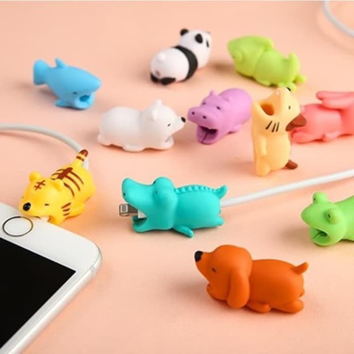 PENGIGIT KABEL CABLE BITE / PELINDUNG KABEL BITE ANIMAL CUTE KARAKTER -