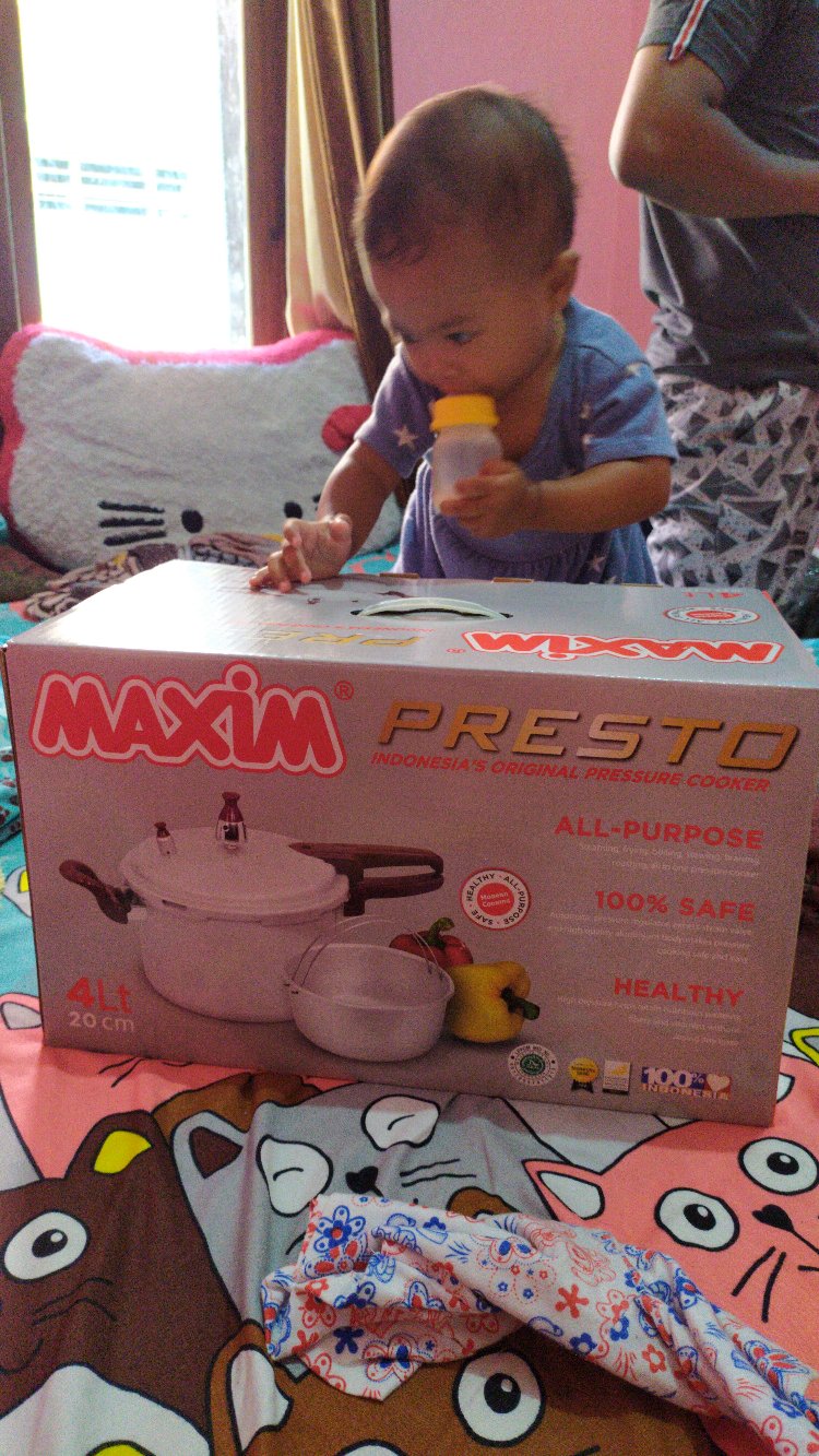 Maxim Panci Presto 4 Liter  Pressure Cooker 4l Pengempuk Ikan Daging