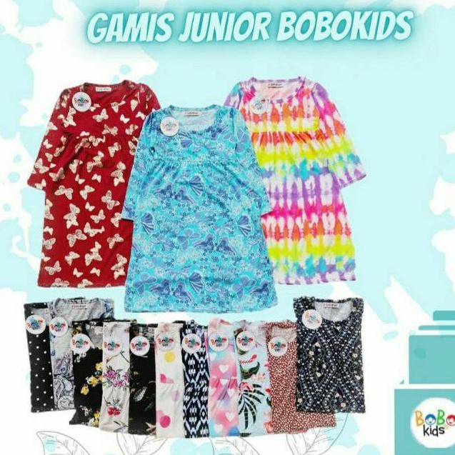 DIOBRAL gamis junior bobo kids size 468. baju mengaji anak. jubah anak bobokids