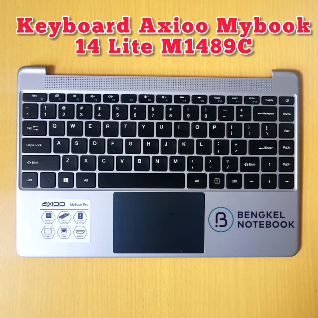 Keyboard Axioo Mybook 14+ Lite M1489C M1489 NBAX194 NBAX194BN37H08 Include Frame