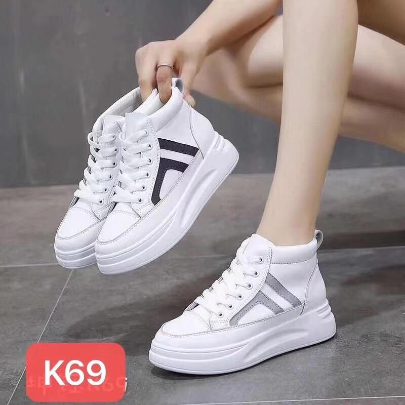 Sepatu Sneakers Kets Putih Wanita Sepatu Olahraga Wanita Impor Sepatu Sneakers Cewek SP-083