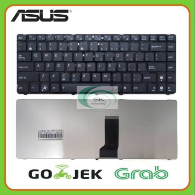 Keyboard Asus K43 K42 K42D K42J K42F A42 A43 A43E A43U A43SJ A44H A42D X43 X43J X43S X43B X43SJ X44H