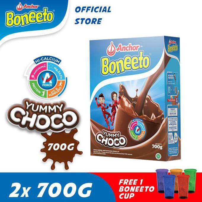 

[[BISA COD]] Anchor Boneeto Yummy Choco 700gr 2 Pcs Free Boneeto Cup EKSLUSIF Kode 560