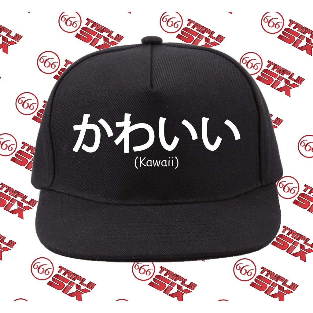 Topi Snapback Cotton Kawaii Japan