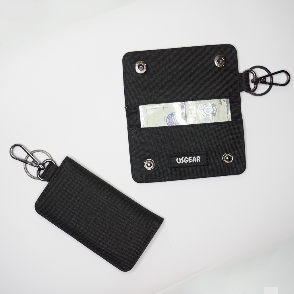 Dompet STNK E-TOLL SIM Mobil Motor Gantungan Kunci STNK - Hitam UGDK0005