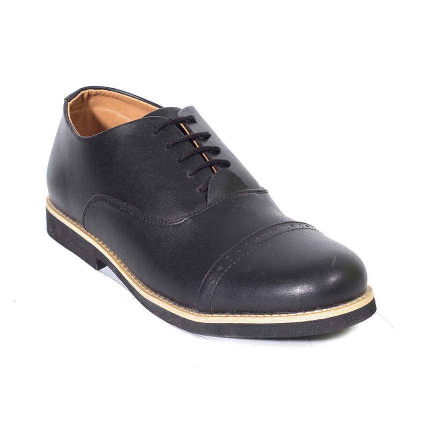 FLURRY BLACK |FORIND x Zensa| Sepatu Pantofel Klasik Formal Pria Oxford Lokal Original Footwear Ori