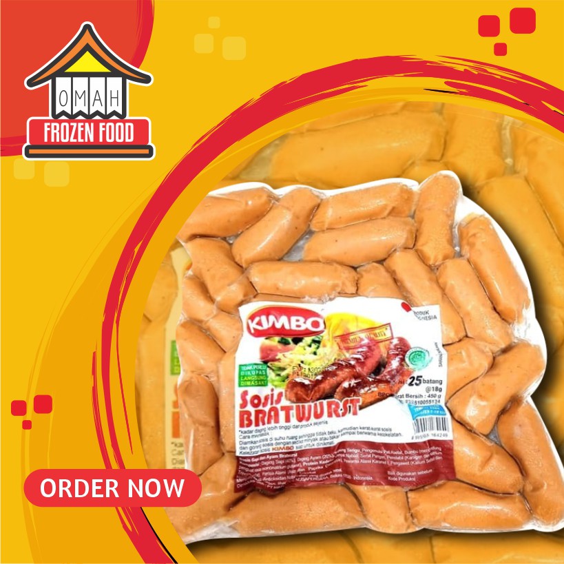 

Kimbo Cocktail Sosis Sapi Bratwurst 500gr (NON COD DILUAR KOTA JATENG)
