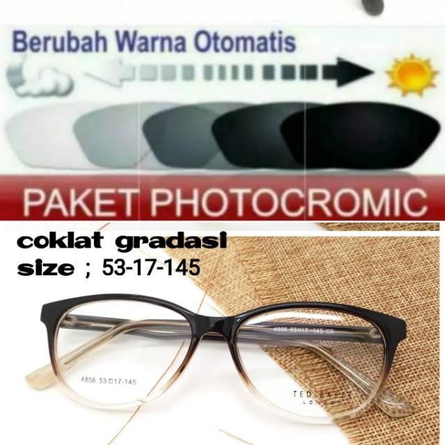 Frame Kacamata Wanita Terbaru, Kaca mata Cat eye, Kacamata Minus Plus Anti Radiasi PHOTOCROMIC