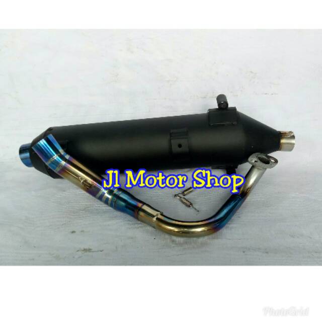 Knalpot TSUGI - TSUKIGI Leher Pelangi Biru Honda PCX 150 PCX150 LOKAL