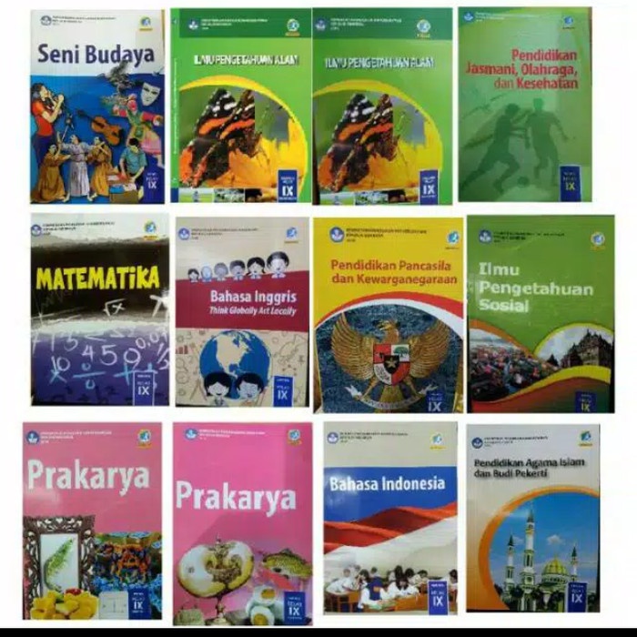 

❤BISA COD❤ Paket Buku Siswa SMP/MTS KELAS 9 (12 Buku)