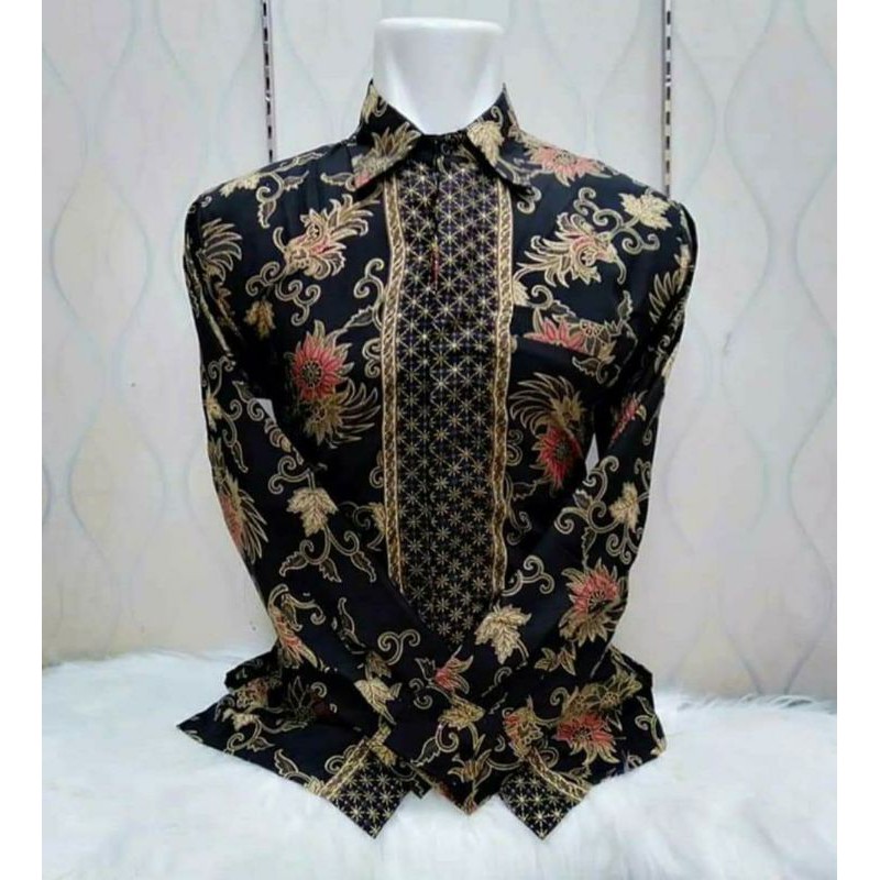 HEM BATIK PRIA PANJANG / KEMEJA BATIK DEWASA / KEMEJA BATIK RAMBAT