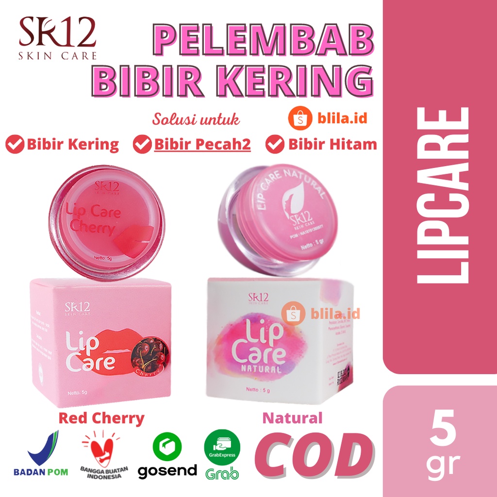 LIPCARE SR12 LIP CARE Pelembab Bibir Pencerah Bibir BPOM Pelembab Bibir Kering BIBIR PECAH