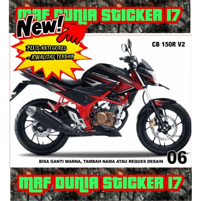 Sticker decal CB 150R V2 Full Body dekal CB 150R V2 Stiker Decal CB 150R V2 Modif 06