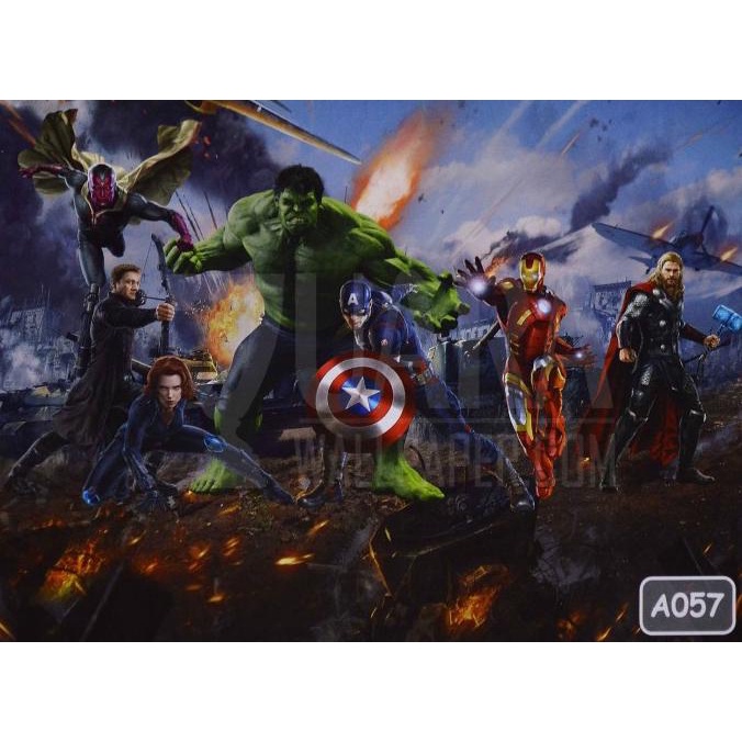 Wallpaper Custom Printing Murah - Wallpaper Murah - Avenger - A057 Terbaru