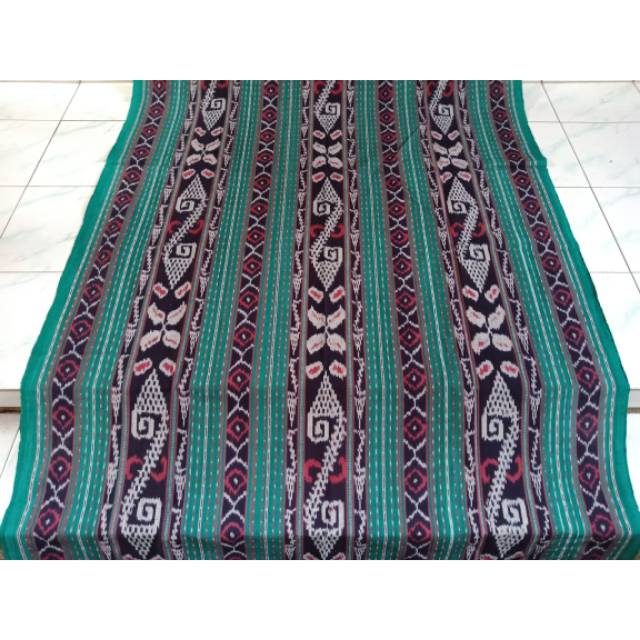 Kain tenun blanket halusan hijau terbaru