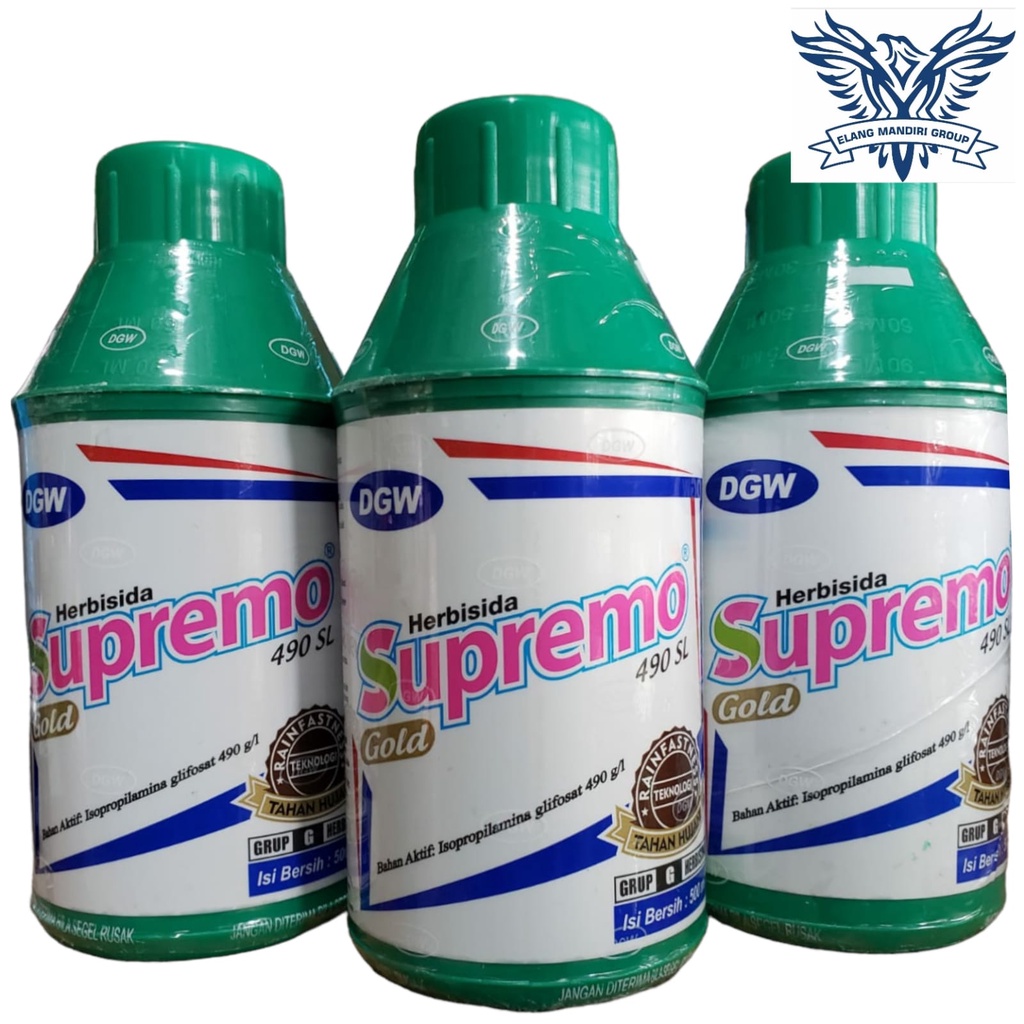 Herbisida Supremo Gold 490SL 500ml Bahan Aktif Isopropil Amina Glifosat 490 g/l DGW