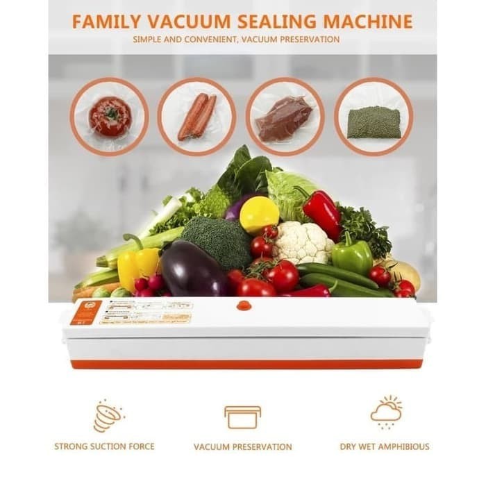 FV Food Vacum Sealer Alat Press Plastik Makanan Frozen Food