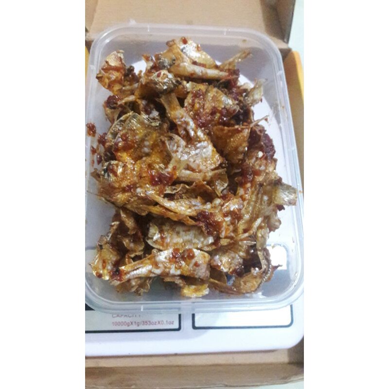 IKAN KAPAS BALADO / KRIPIK IKAN KAPAS (IKAN KAPAS TAWAR) 50 gram