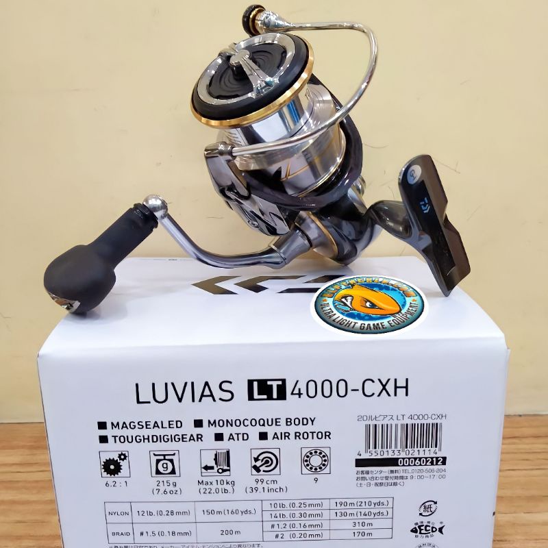 Reel Daiwa Luvias LT 4000-CXH 4000-C Model 2020