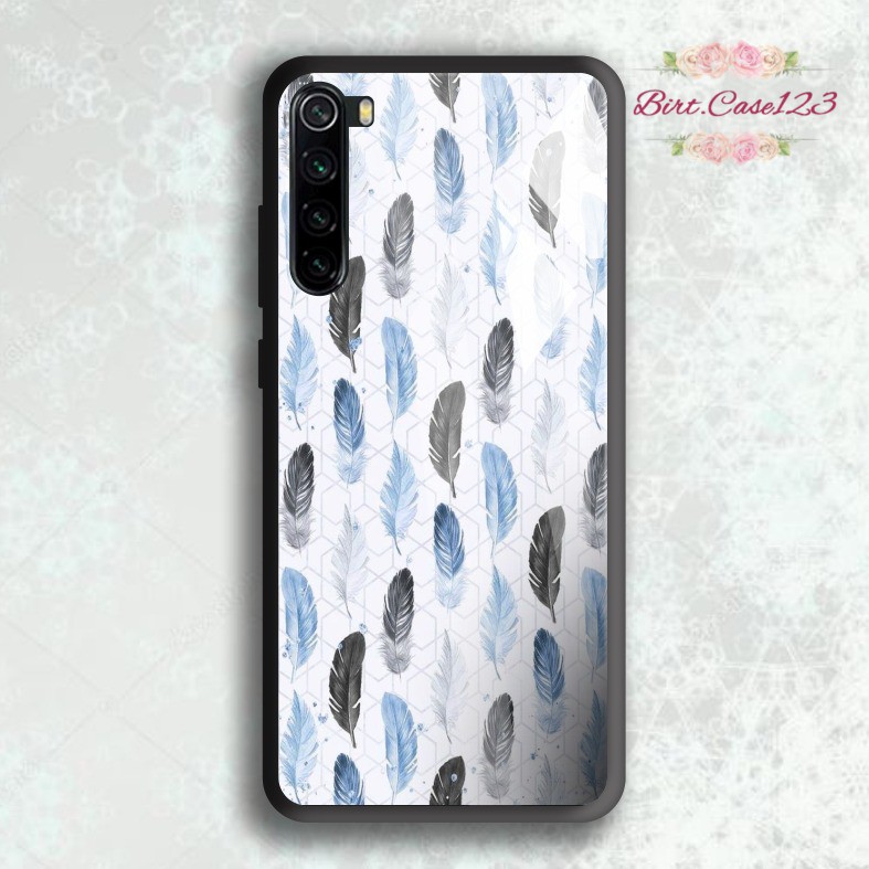 BC Case softcase silikon Gambar FEATHER back case glass oppo samsung vivo xiaomi realme iphone etc