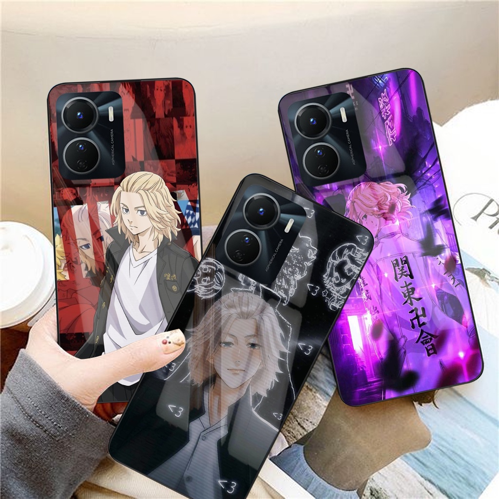 Softcase Glass Kaca ANIME [SF91] VIVO Y16 2022 Terbaru Casing Handphone-Pelindung Handphone-Aksesori